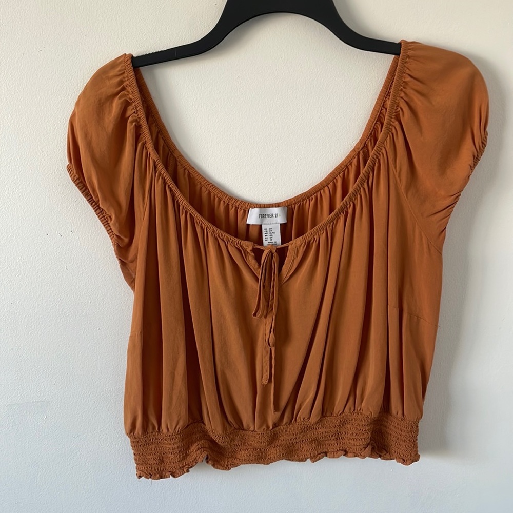 Gold cropped top